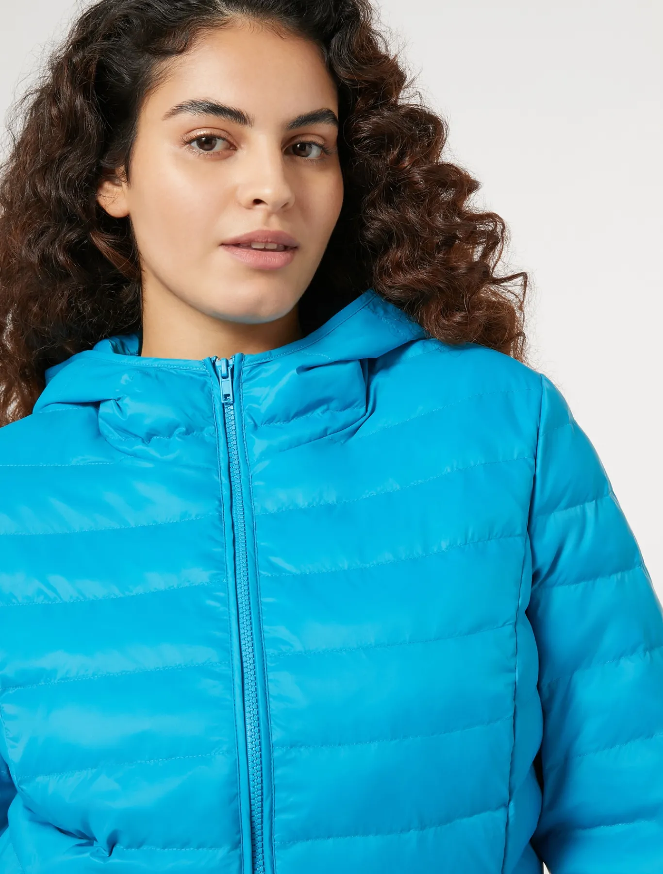 Marina Rinaldi Anorak acolchado de tejido de nailon impermeable