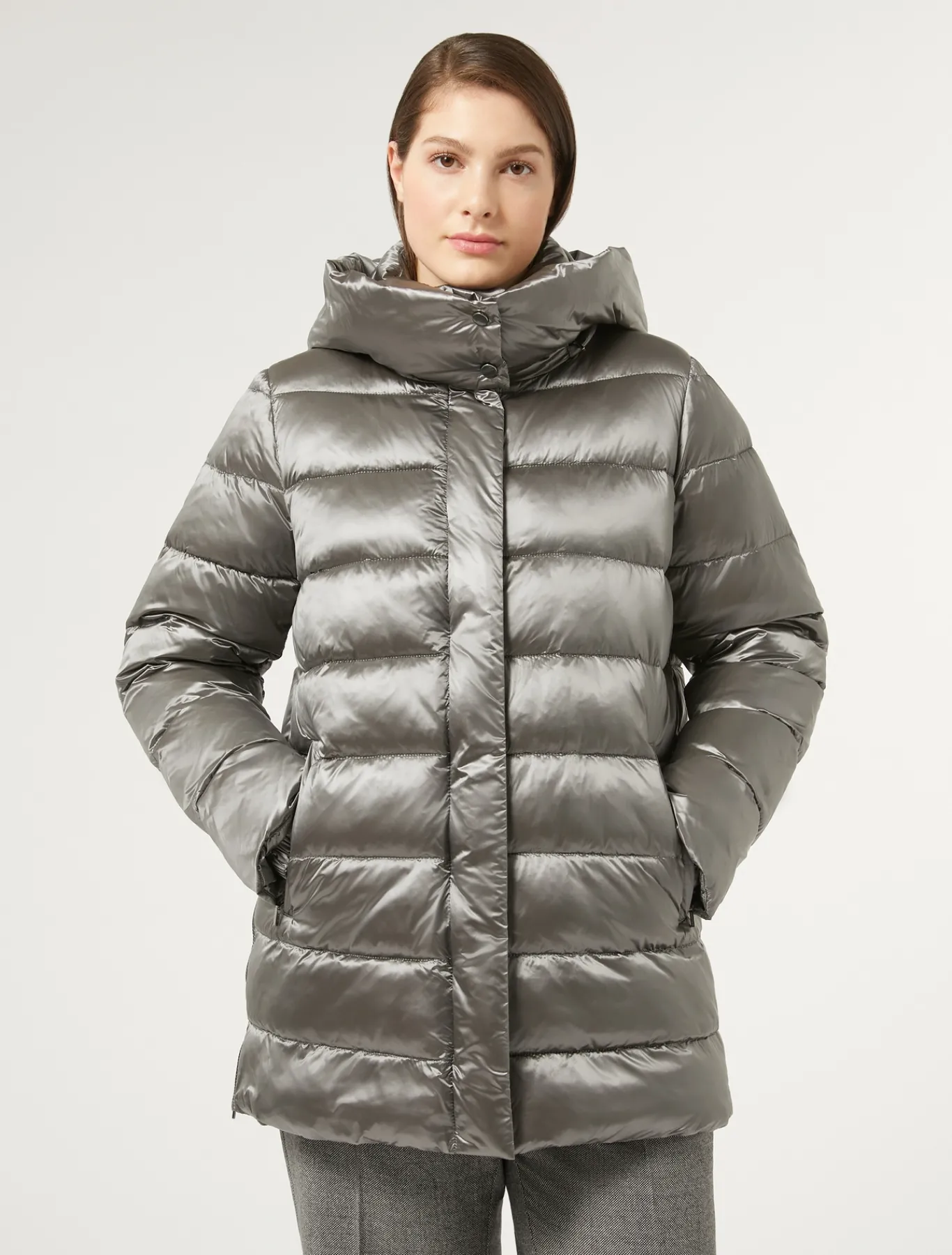 Marina Rinaldi Anorak acolchado de tejido impermeable