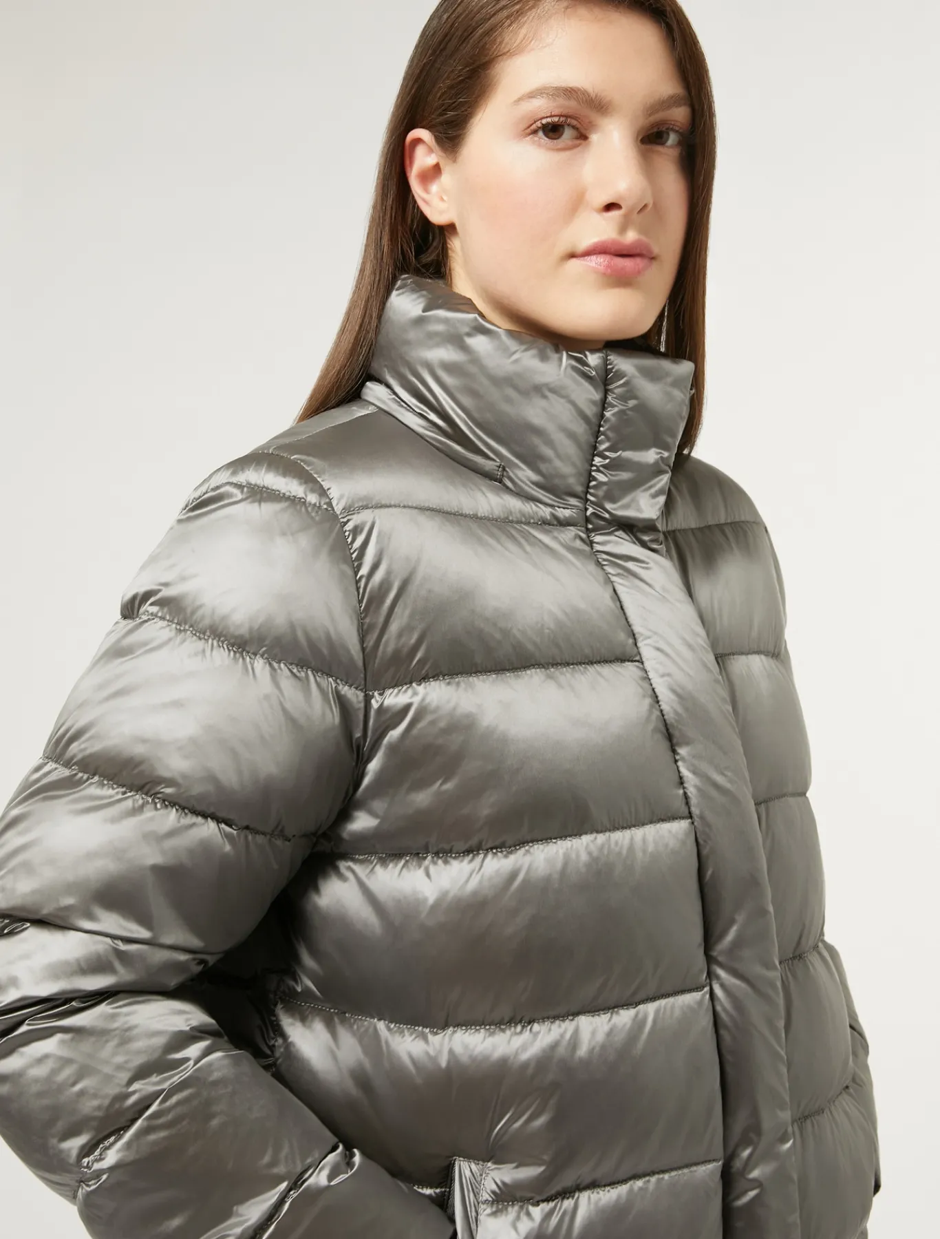 Marina Rinaldi Anorak acolchado de tejido impermeable