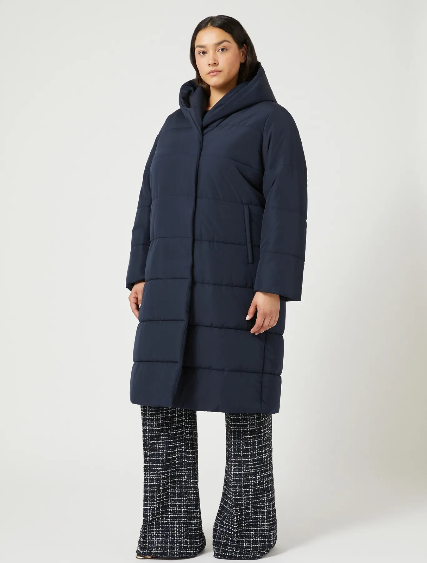 Marina Rinaldi Anorak acolchado de tejido técnico impermeable