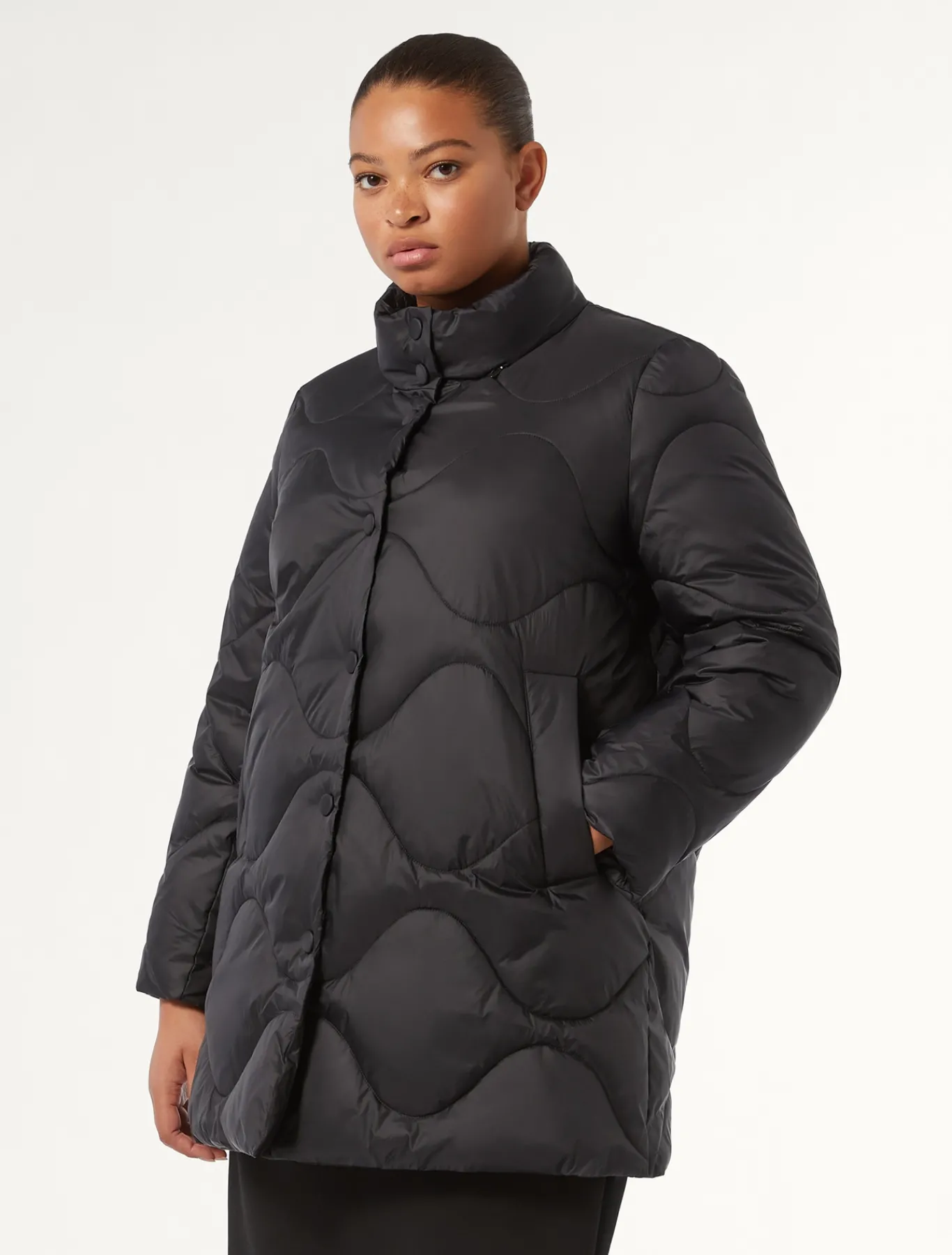 Marina Rinaldi Anorak de tejido de nailon impermeable