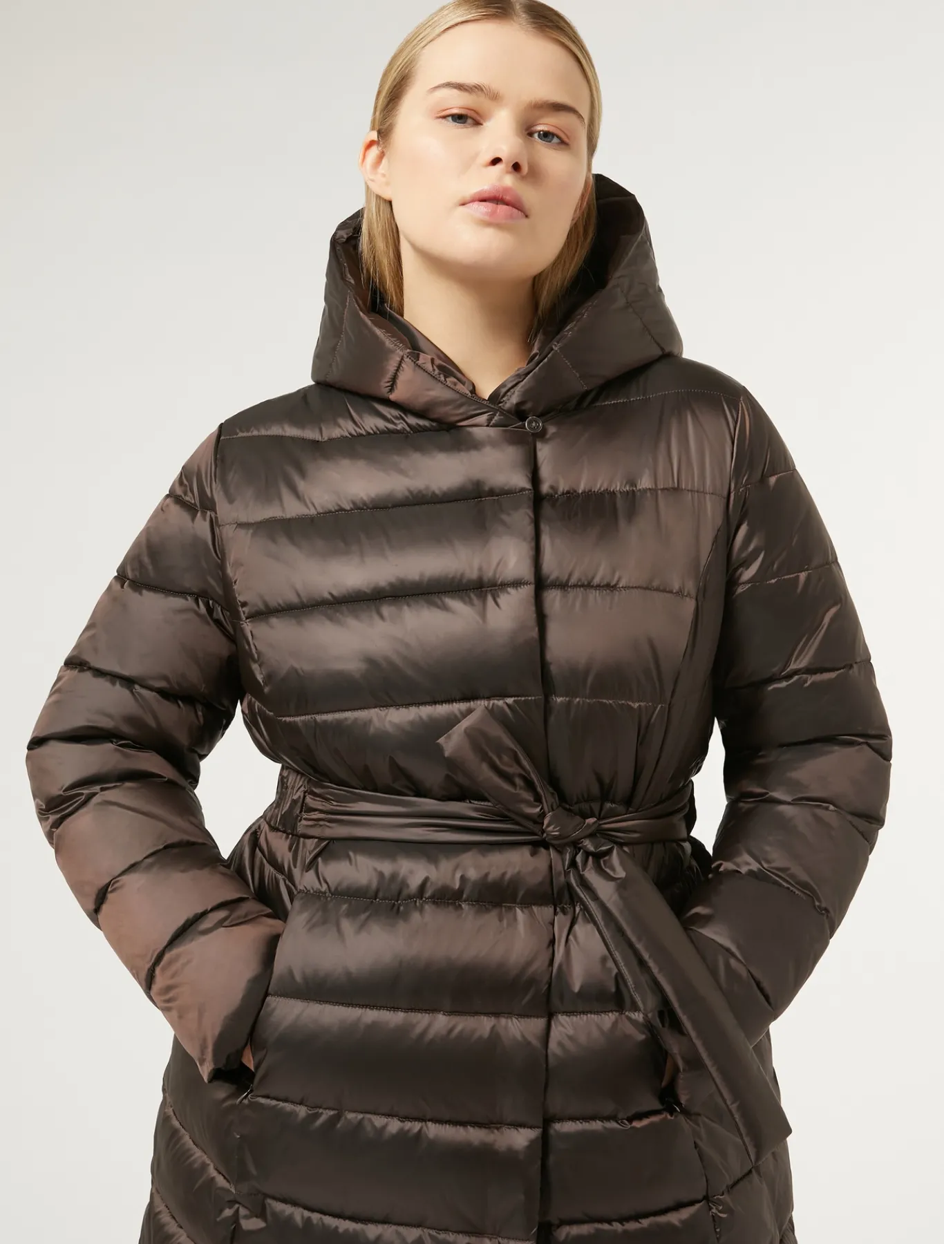 Marina Rinaldi Anorak de tejido de nailon impermeable