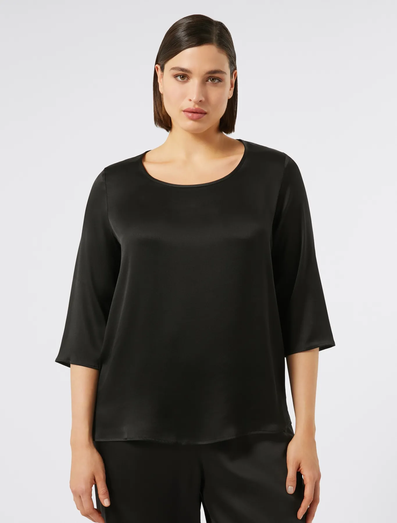 Marina Rinaldi Blusa de mezcla de seda