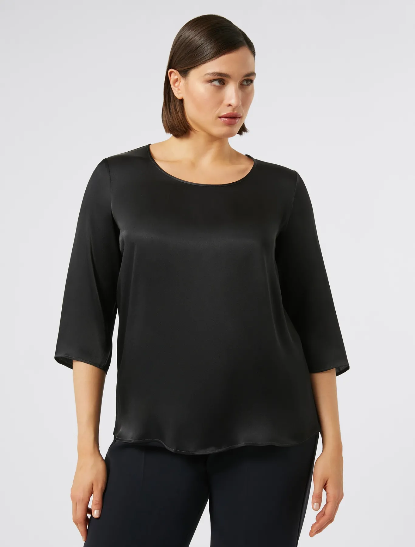 Marina Rinaldi Blusa de mezcla de seda