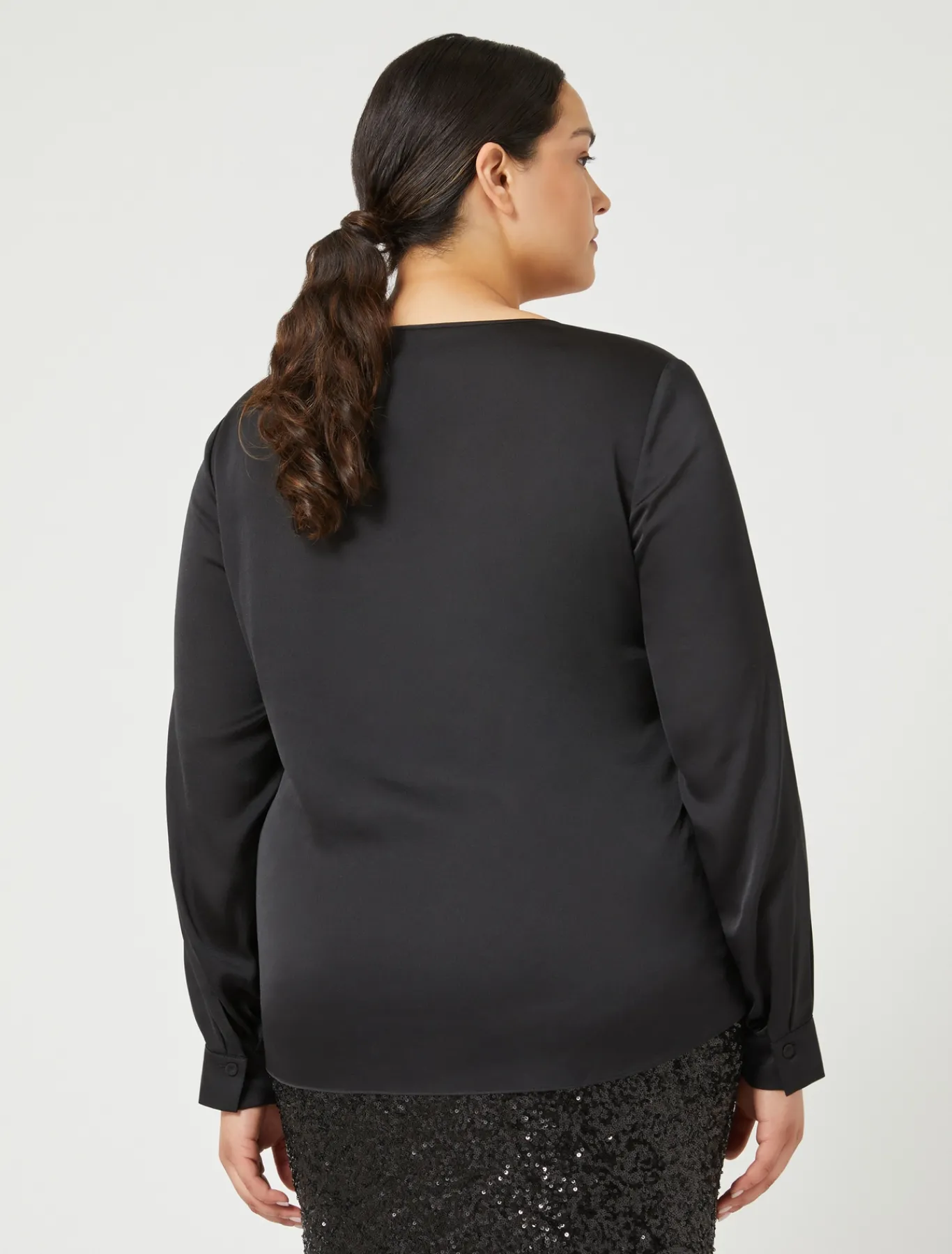 Marina Rinaldi Blusa de satén