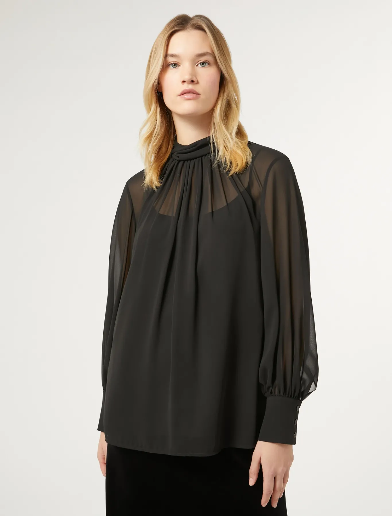 Marina Rinaldi Camisola de georgette